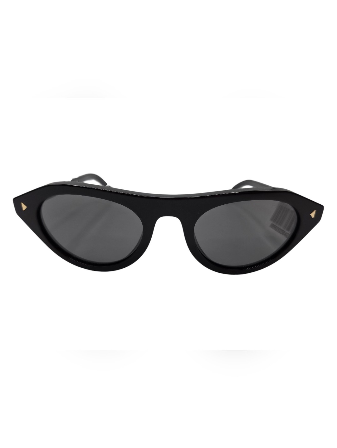 Prada Black Frame Sunglasses With Subtle Gold Accents